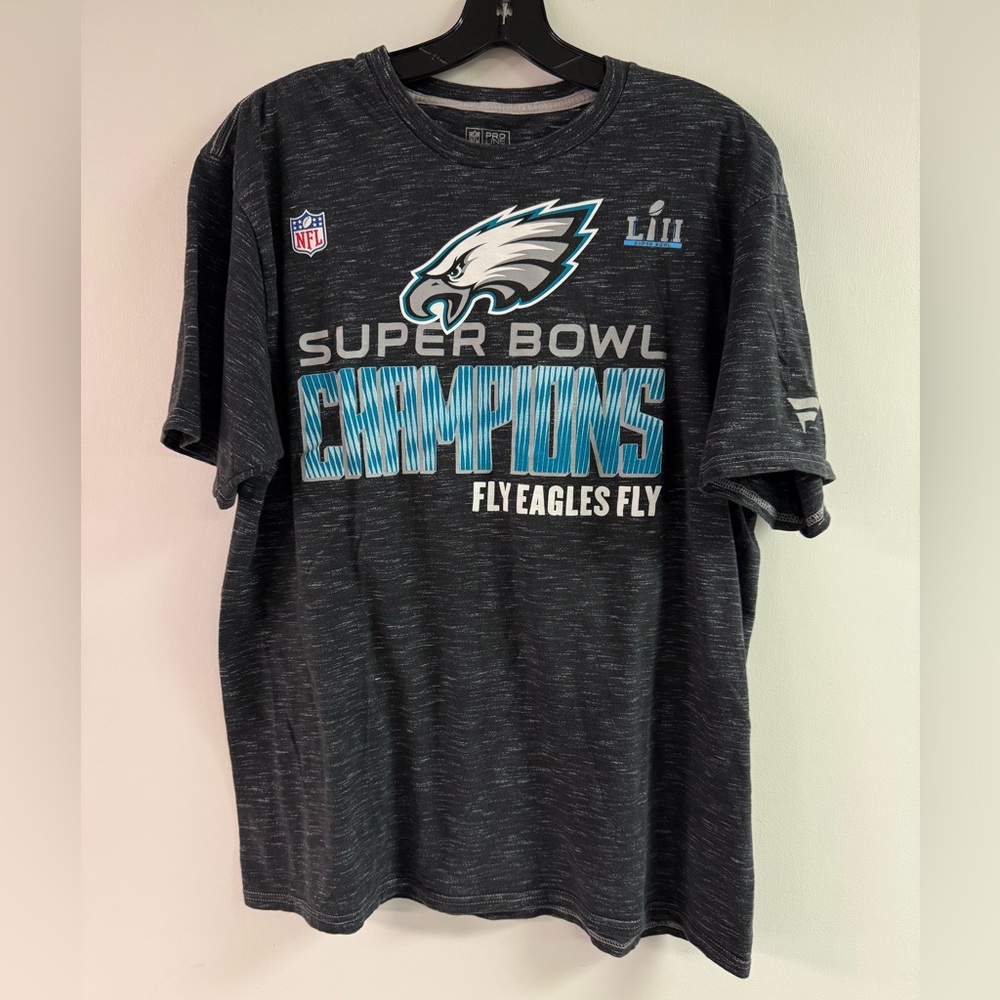 Fanatics Pro Line NFL Philadelphia Eagles Super Bowl Champions T-Shirt Size L